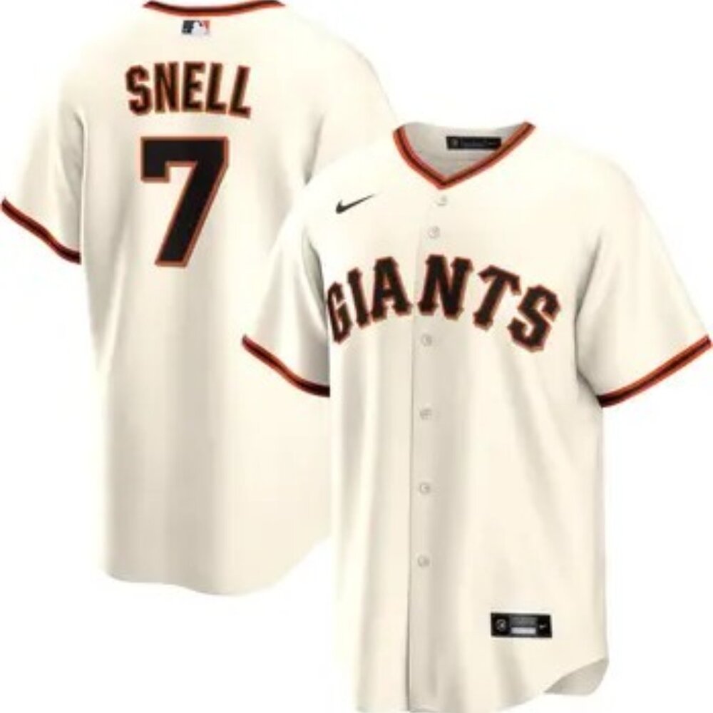 Nike Blake Snell Cream San Francisco Giants Home Jersey NWT Small